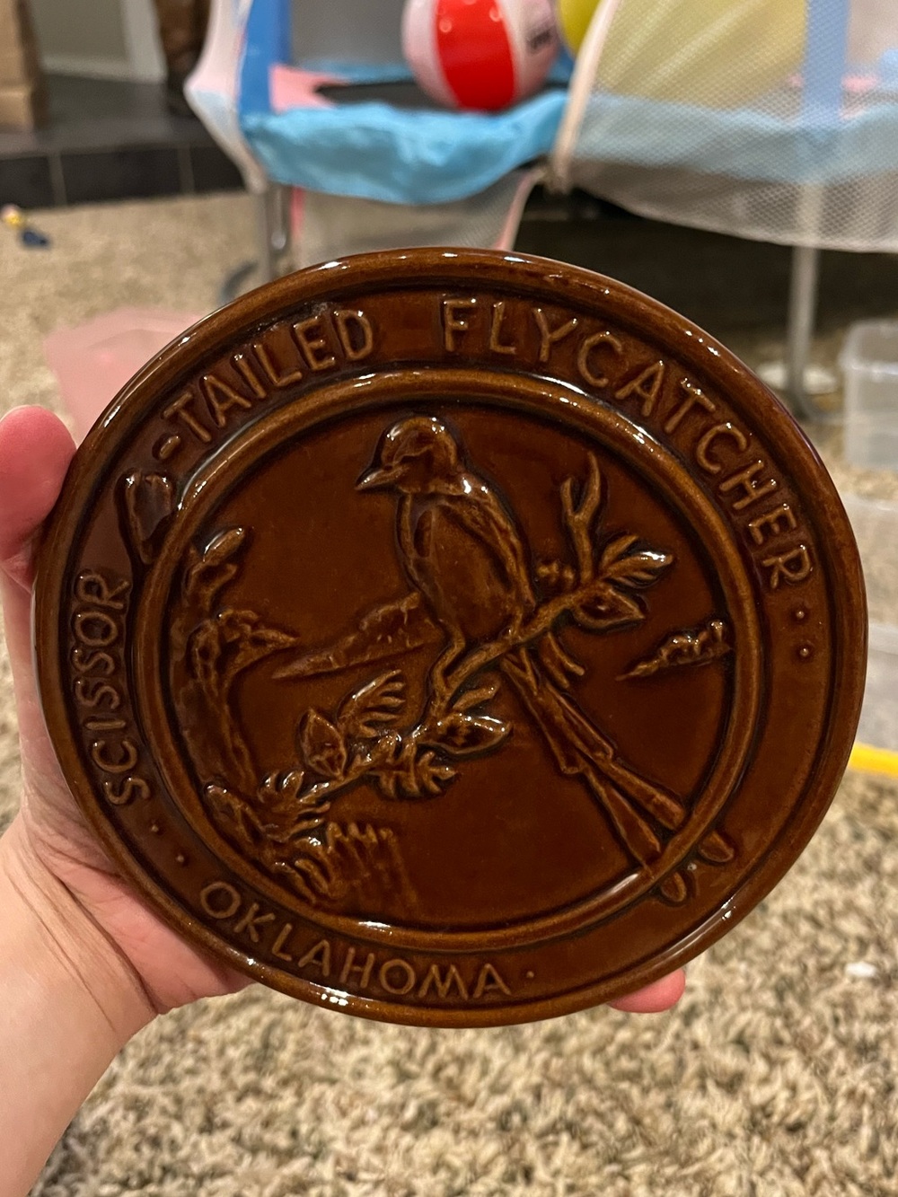 Oklahoma Ceramic Wall Plate Decor